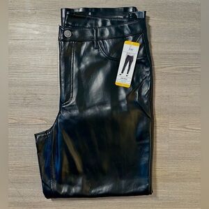 Joie faux leather pants, black, size 12